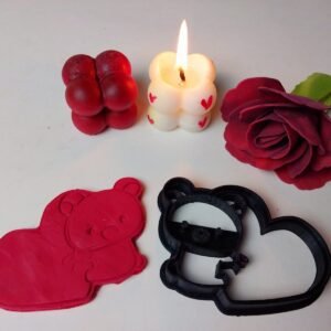 Bear With Heart Cookie Cutter &Stamp