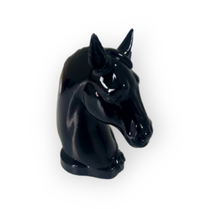 Black horse statue