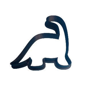 Long neck dinosaur cookie cutter