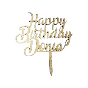 Birthday cake topper with name