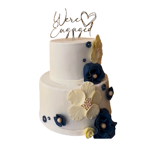 We’re Engaged cake Topper