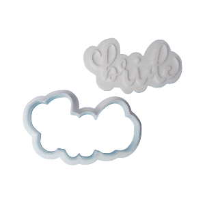 Bride Word Cookie Cutter&Stamp