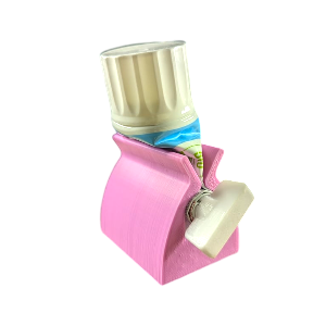 Tooth paste holder and squeezer
