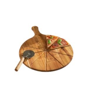 Pizza tray with guides