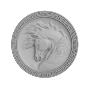 Horse in Versace wall art