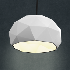 Lowpoly moon lamp