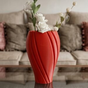 red vase