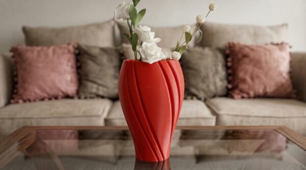 red vase