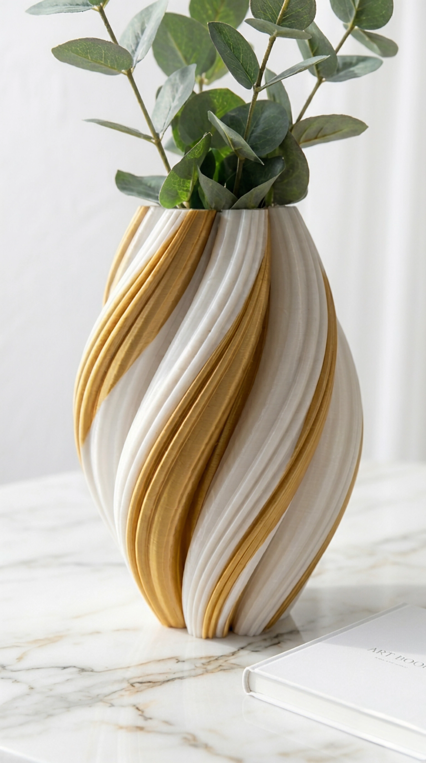 3D Modern Spiral Vase