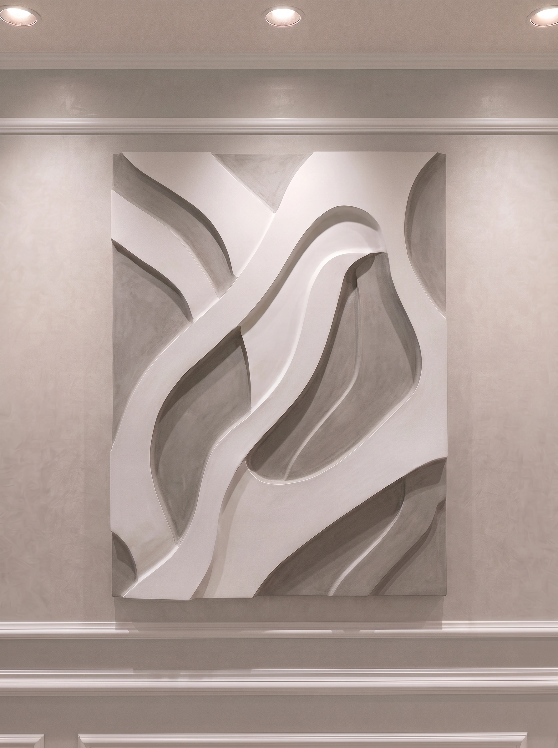 3D Minimalist abstract wall art